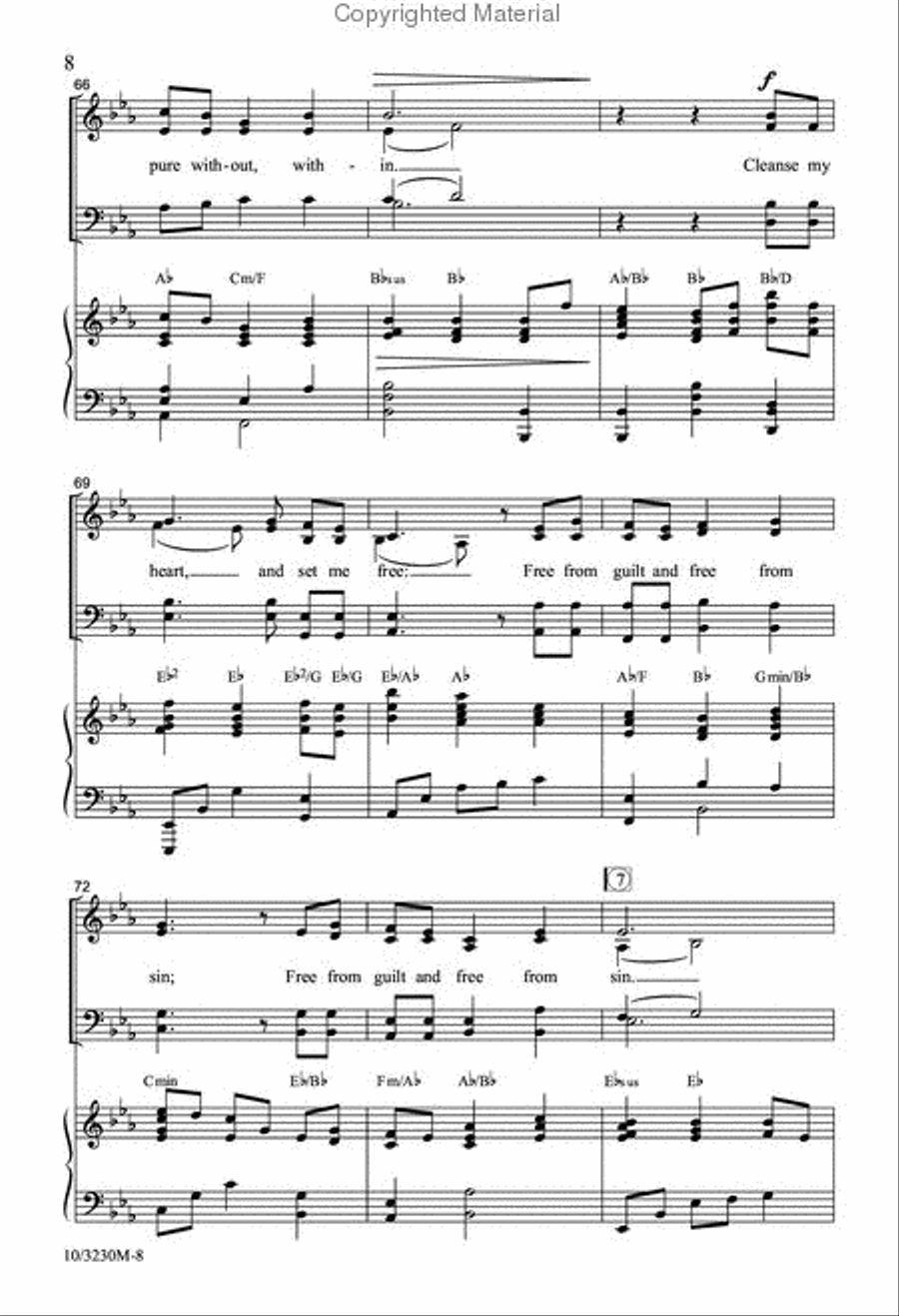Free From Guilt and Free From Sin 4-Part scores gallery preview page 8