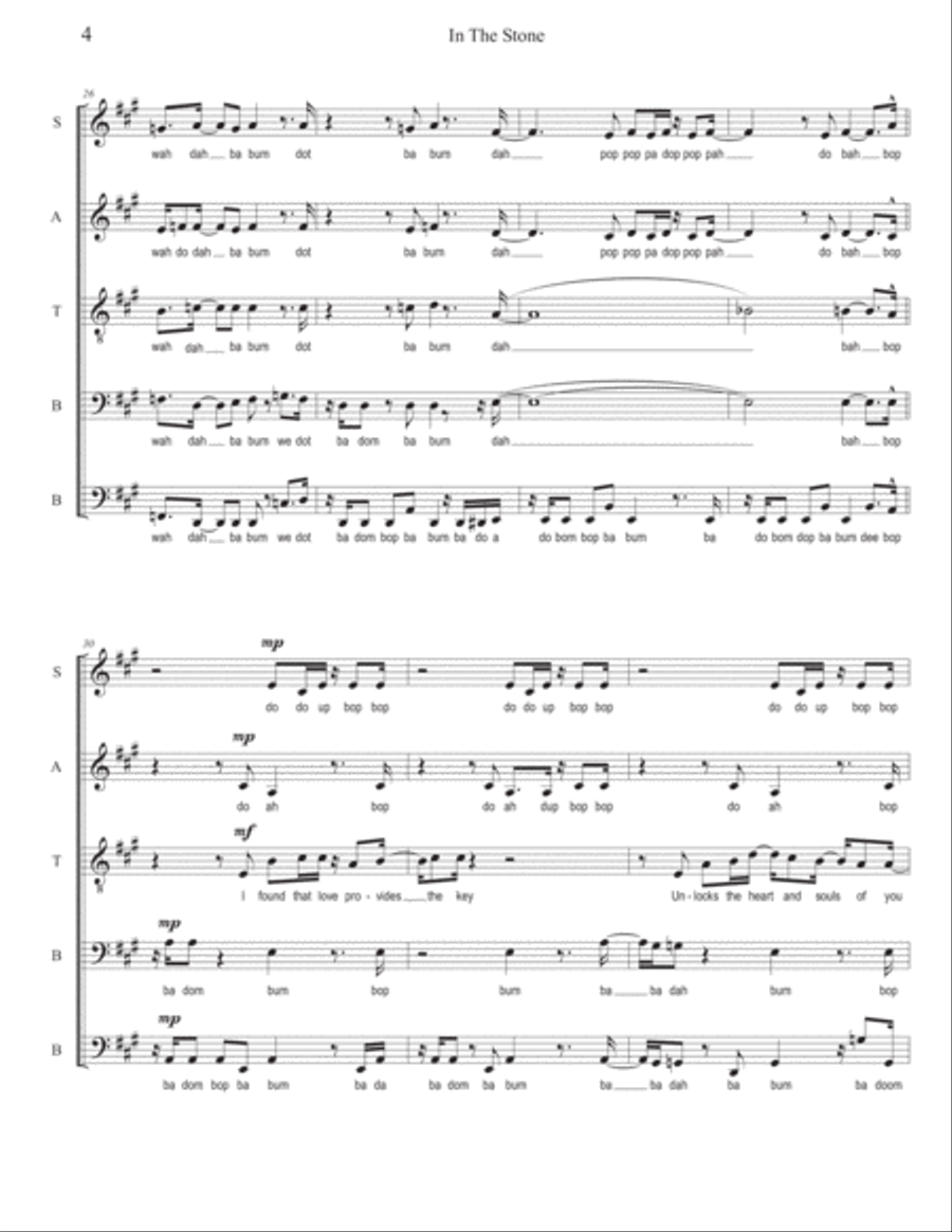 In The Stone Divisi scores gallery preview page 4