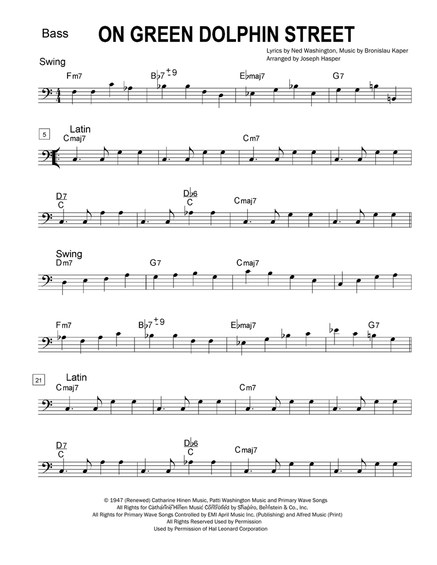 On Green Dolphin Street On Green Dolphin Street Jazz Ensemble scores gallery preview page 2