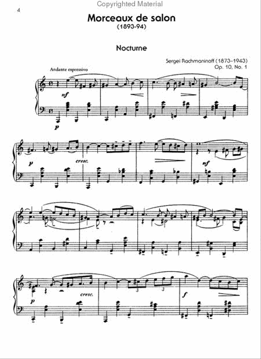 The Piano Works of Rachmaninoff, Volume 3 Piano Solo scores gallery preview page 2
