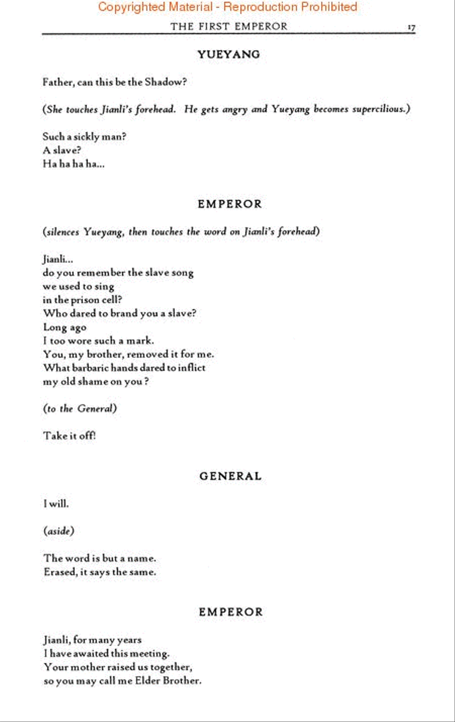 The First Emperor Libretti scores gallery preview page 3