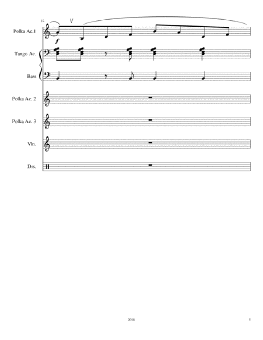 Tuscan Valley (Tango) Small Ensemble scores gallery preview page 5