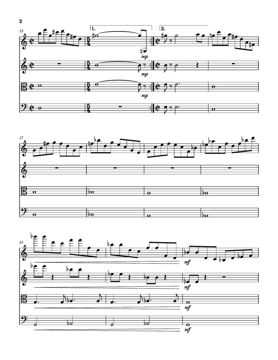 Fugue String Quartet scores gallery preview page 3