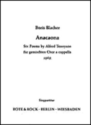 Anacaona. 6 Poems By Alfred Tennyson (1969) Sclr Mxd
