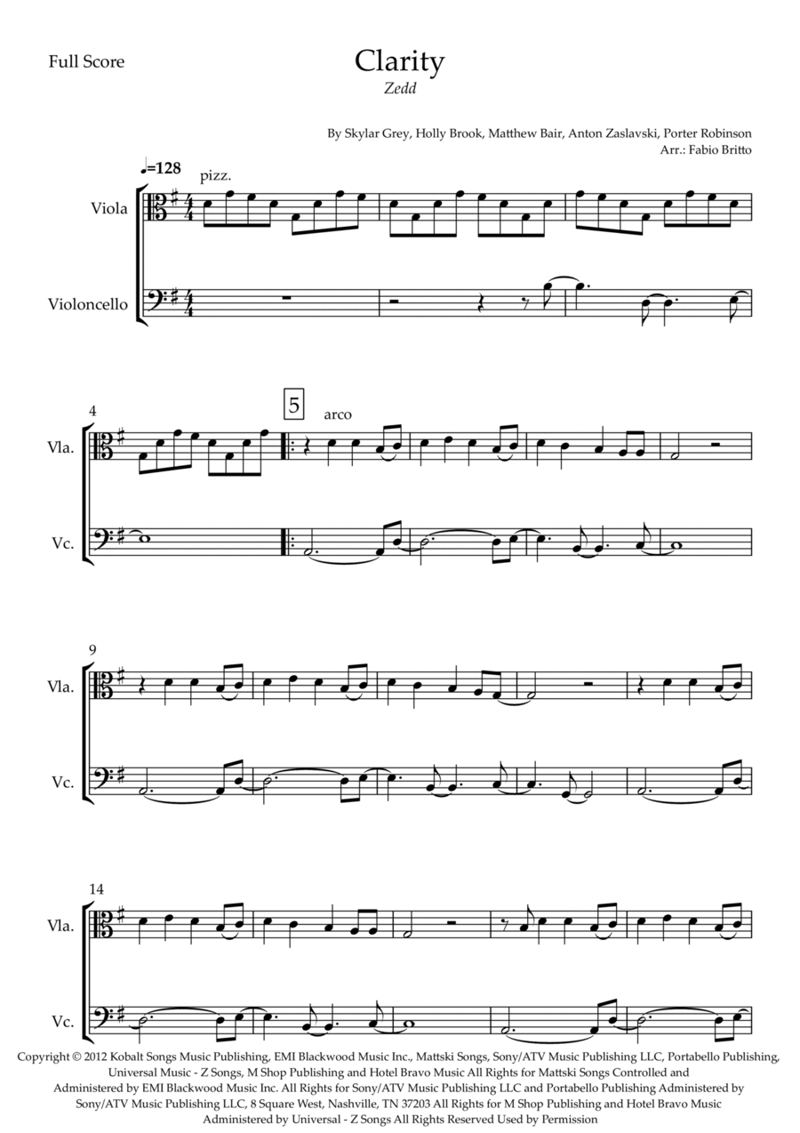 Clarity String Duet scores gallery preview page 1