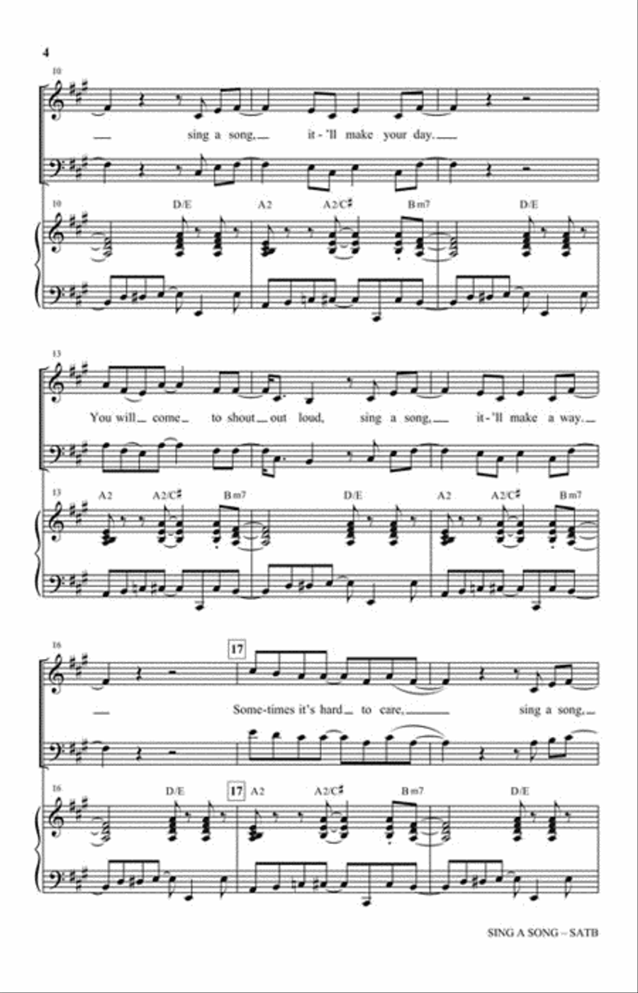 Sing a Song 4-Part scores gallery preview page 3