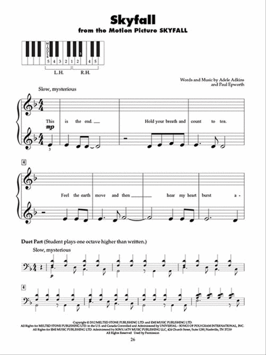 Adele Piano scores gallery preview page 5