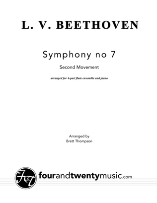 Book cover for Allegretto - 2nd Movement from Symphony No. 7 in A Major (Op. 92)