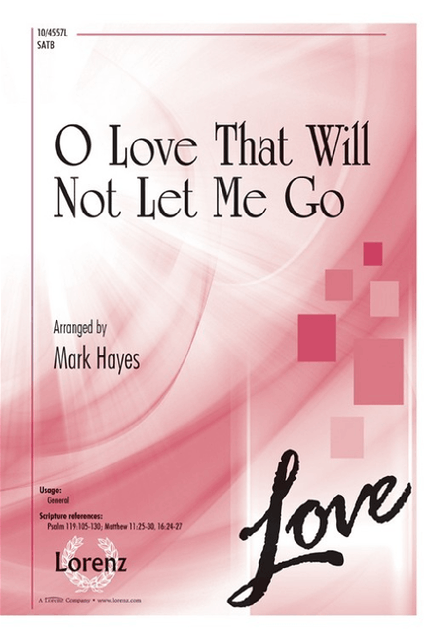 O Love That Will Not Let Me Go 4-Part scores gallery preview page 1