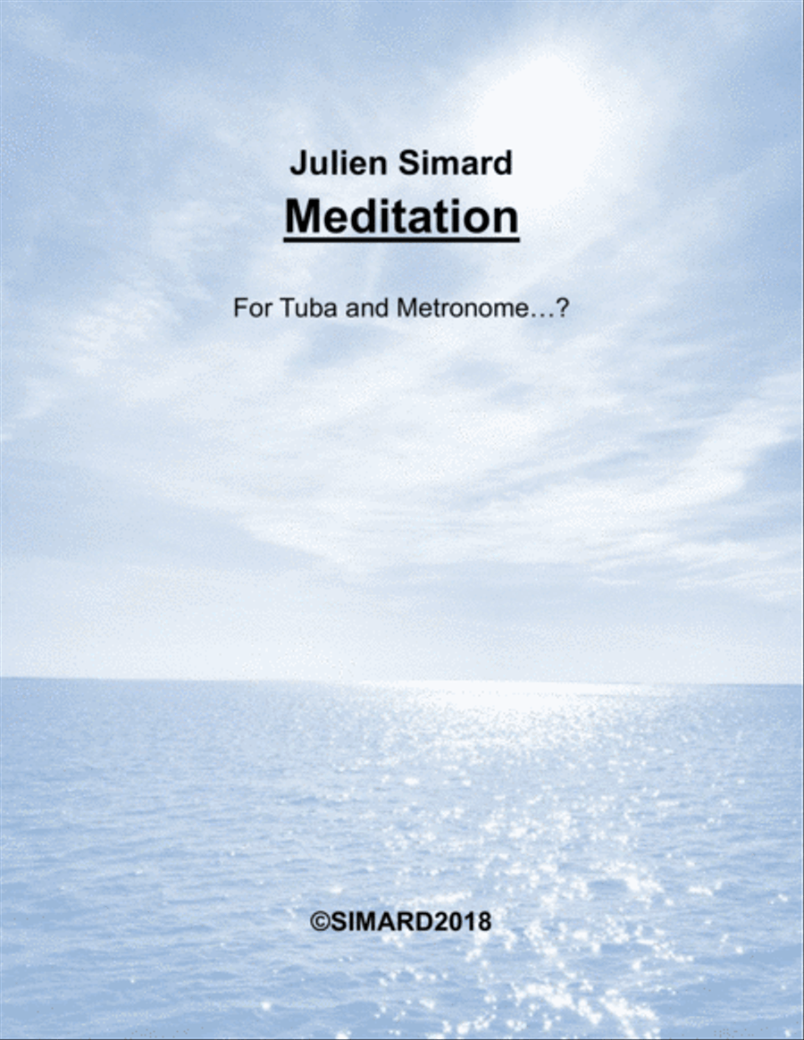 Meditation for Tuba and Metronome...? image number null