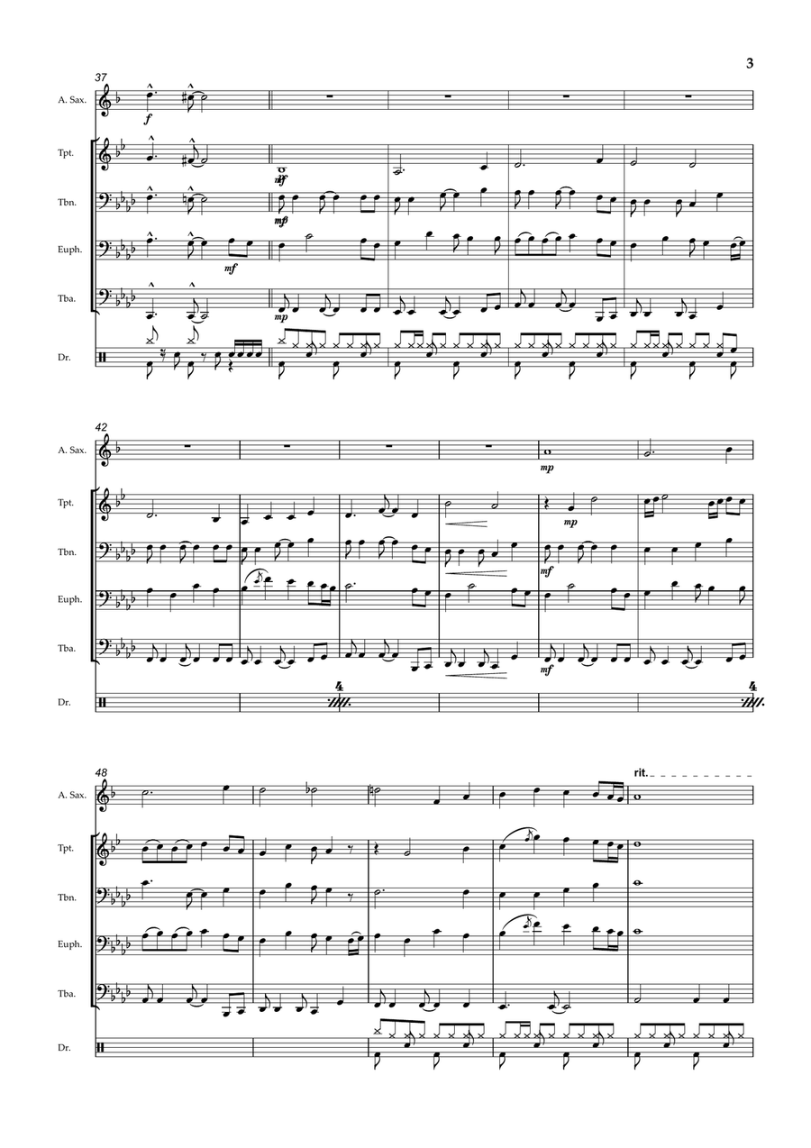 Detective Conan: Main Theme Small Ensemble scores gallery preview page 3