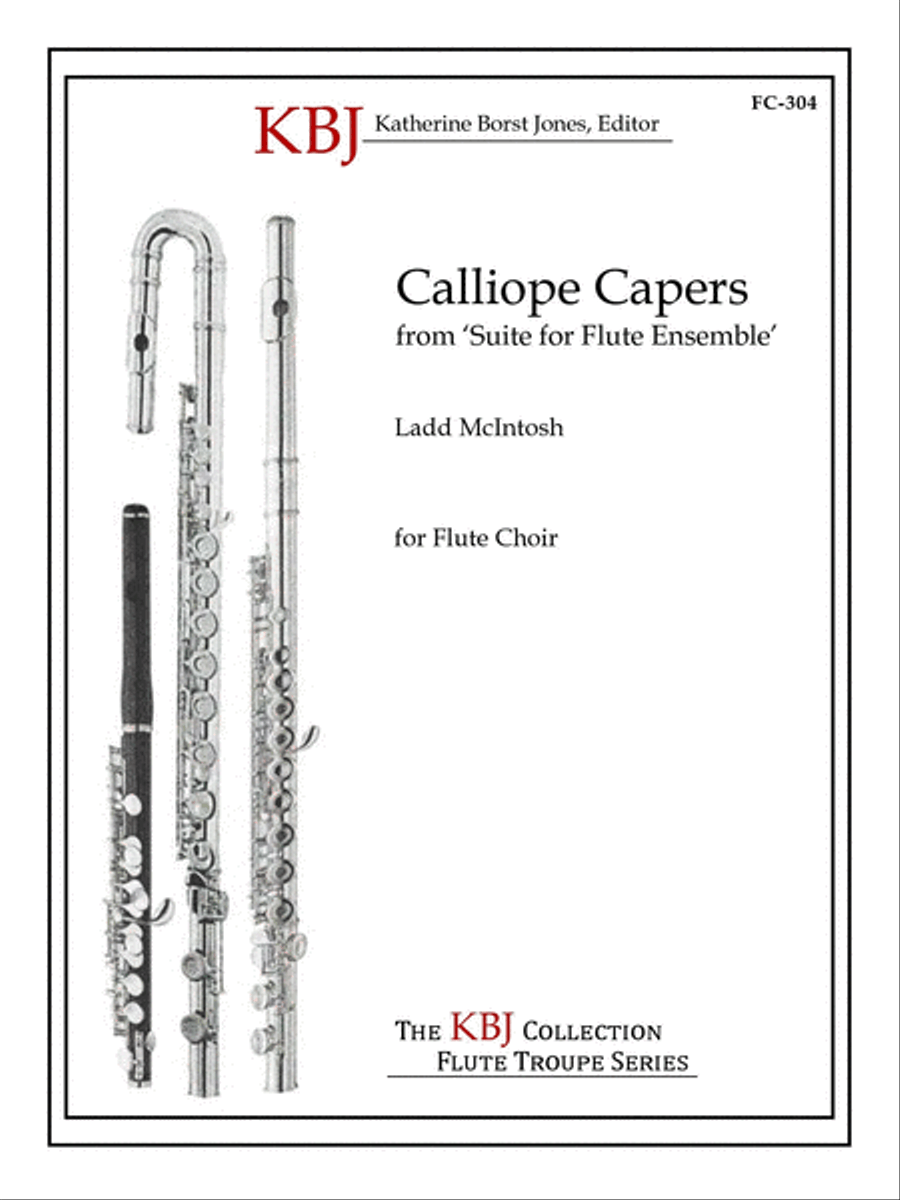 Calliope Capers for Flute Choir Flute Choir scores gallery preview page 1