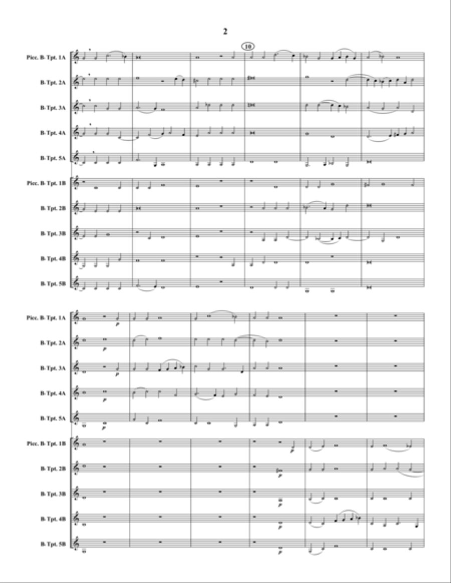 Domine exaudi orationem Trumpet scores gallery preview page 3