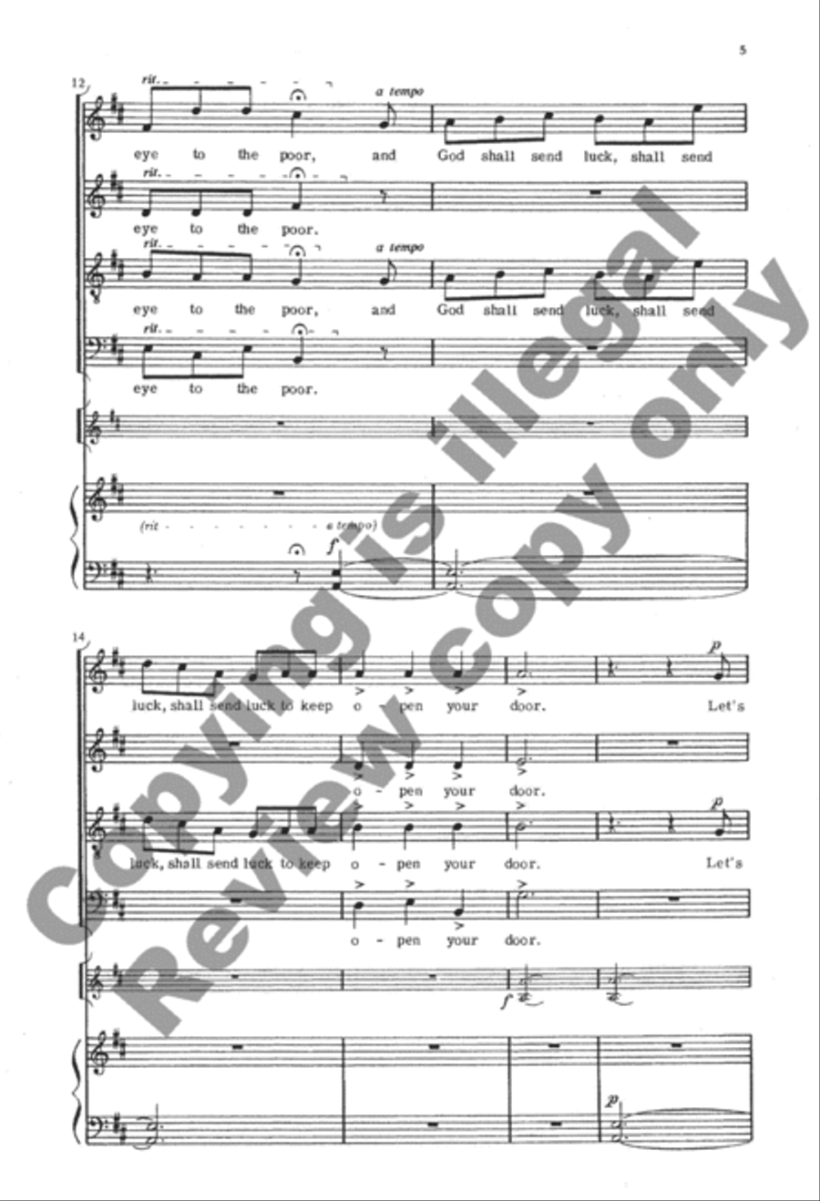 Ringeltänze 5. At Christmas Be Merry 4-Part scores gallery preview page 5