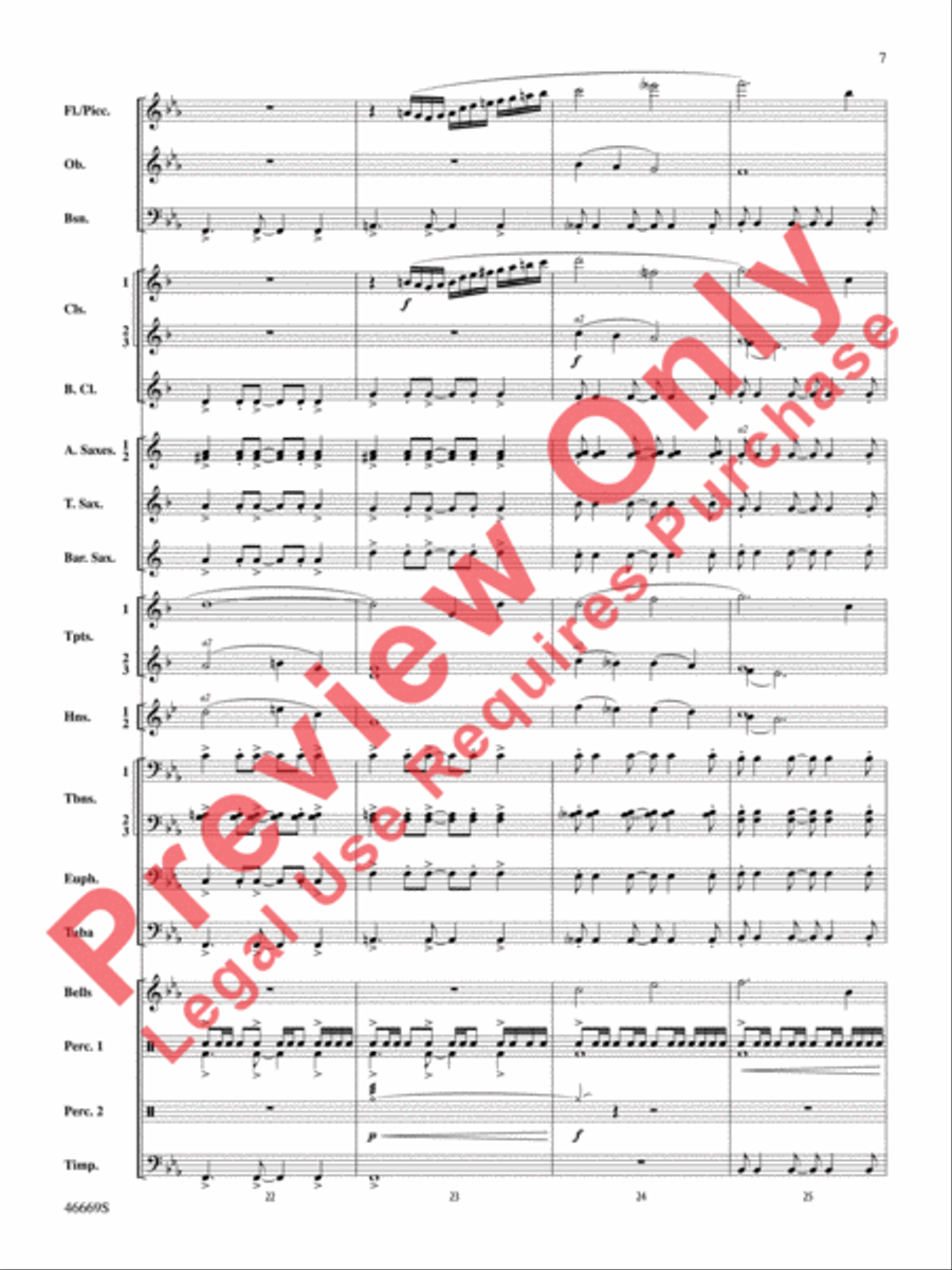 Oracles of the Sirocco Concert Band scores gallery preview page 8