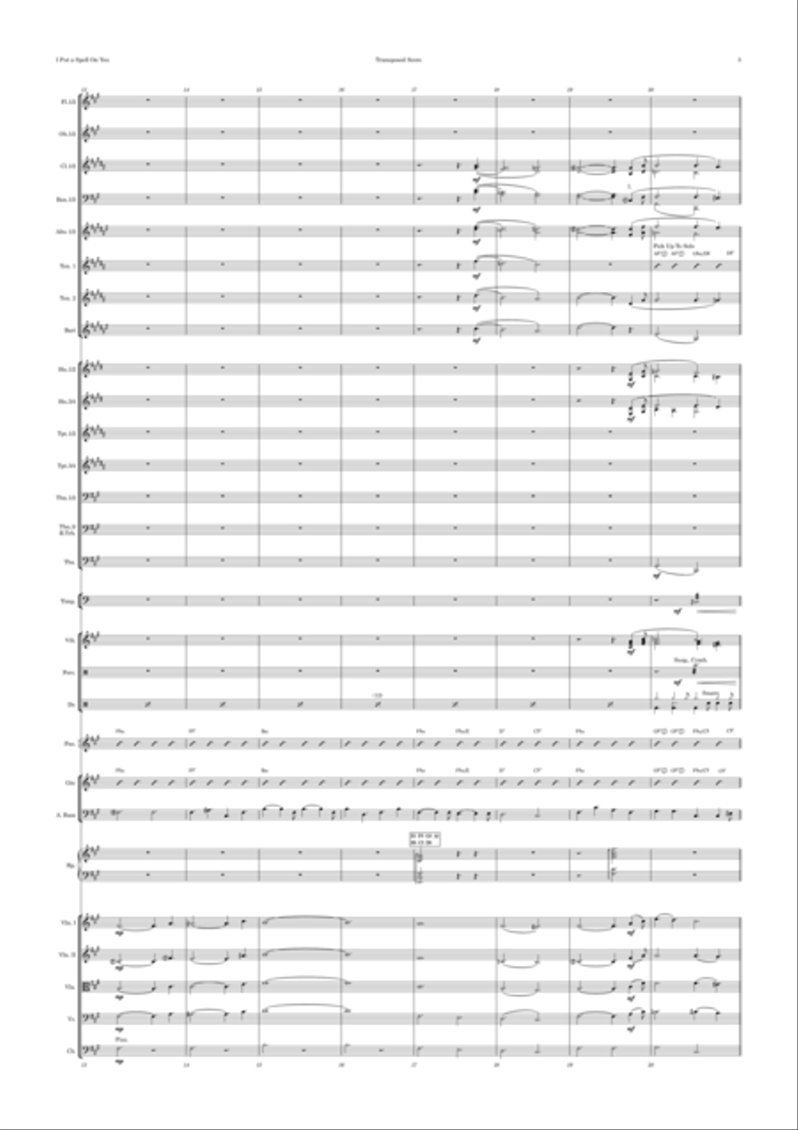I Put A Spell On You Full Orchestra scores gallery preview page 3