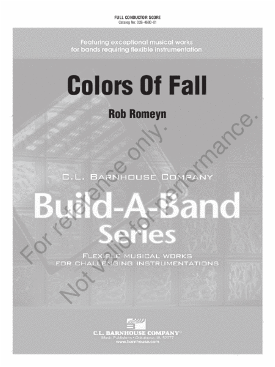 Colors Of Fall Concert Band scores gallery preview page 2