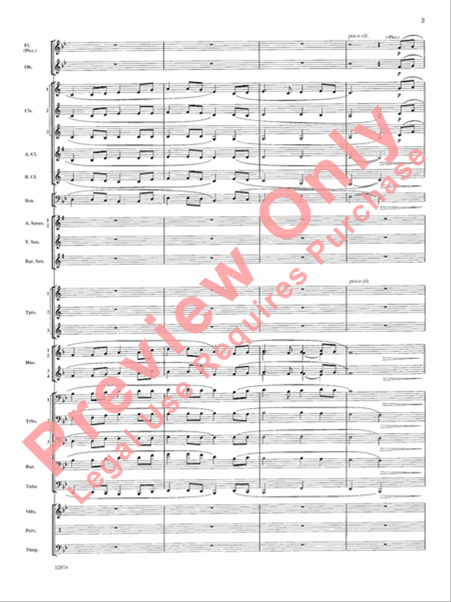 Cumberland Cross Concert Band scores gallery preview page 4