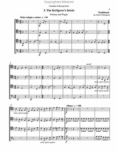Canadian Folksong Suite for Trombone Quartet image number null