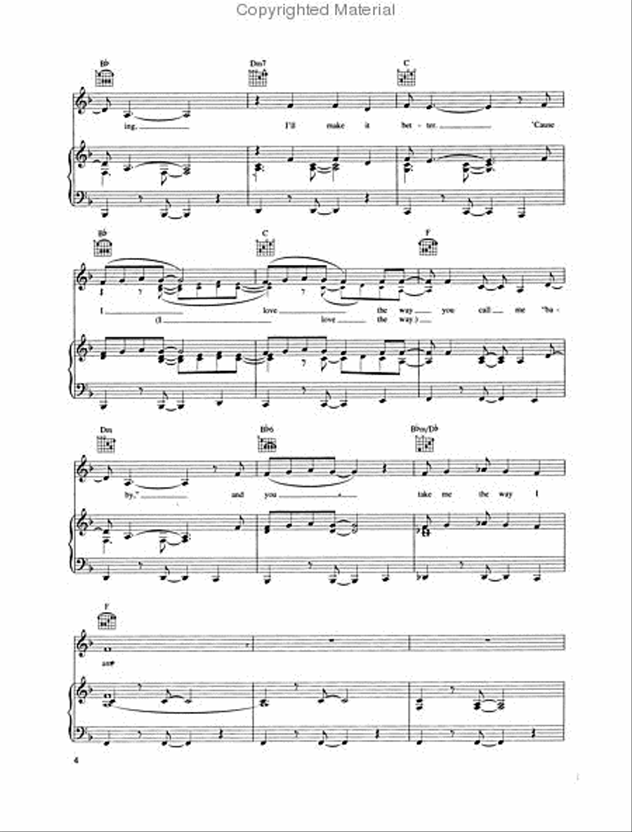 Grenade Piano, Vocal, Guitar scores gallery preview page 3