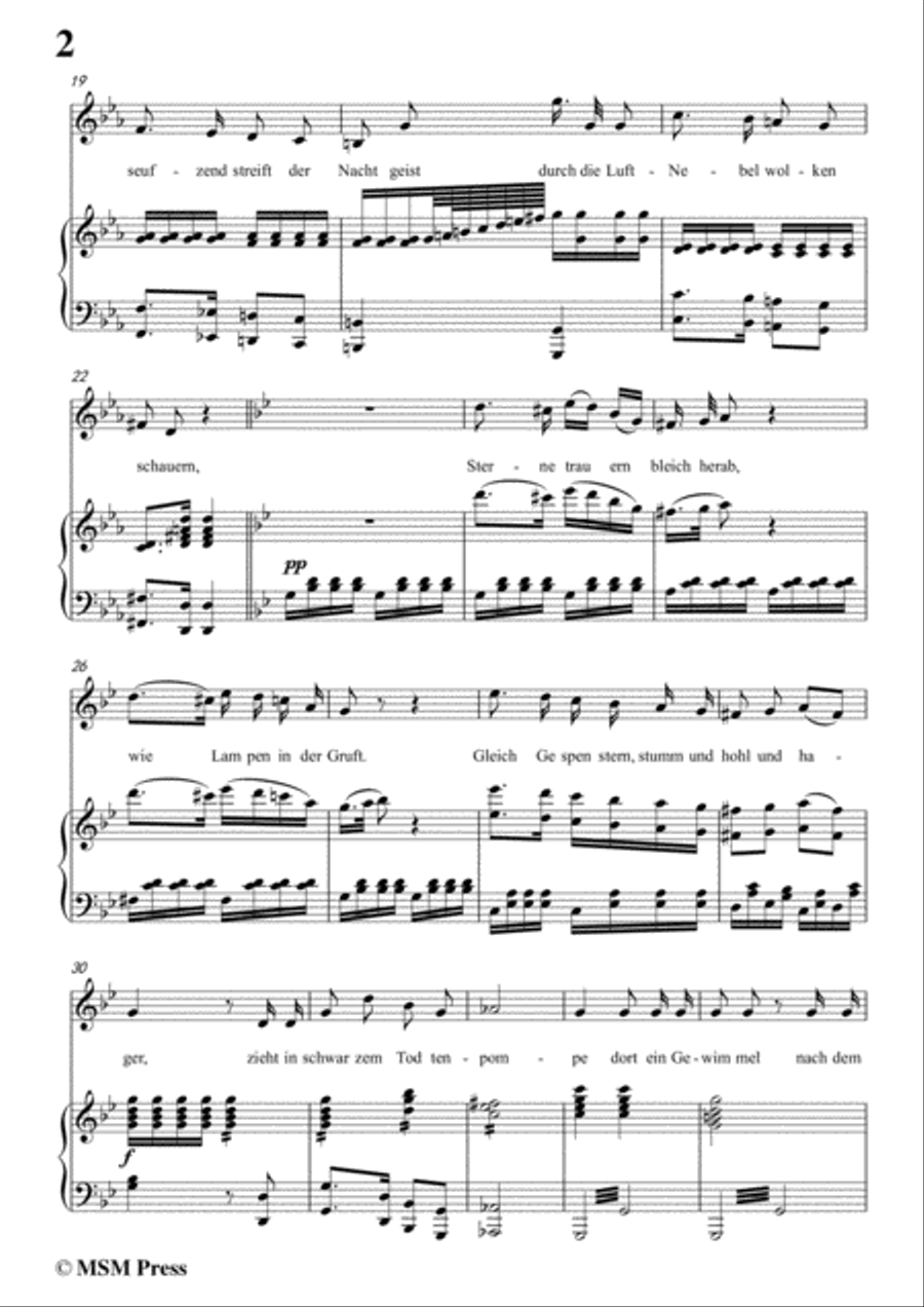 Schubert-Eine Leichenphantasie,D.7,in c minor,for Voice&Piano Voice scores gallery preview page 4