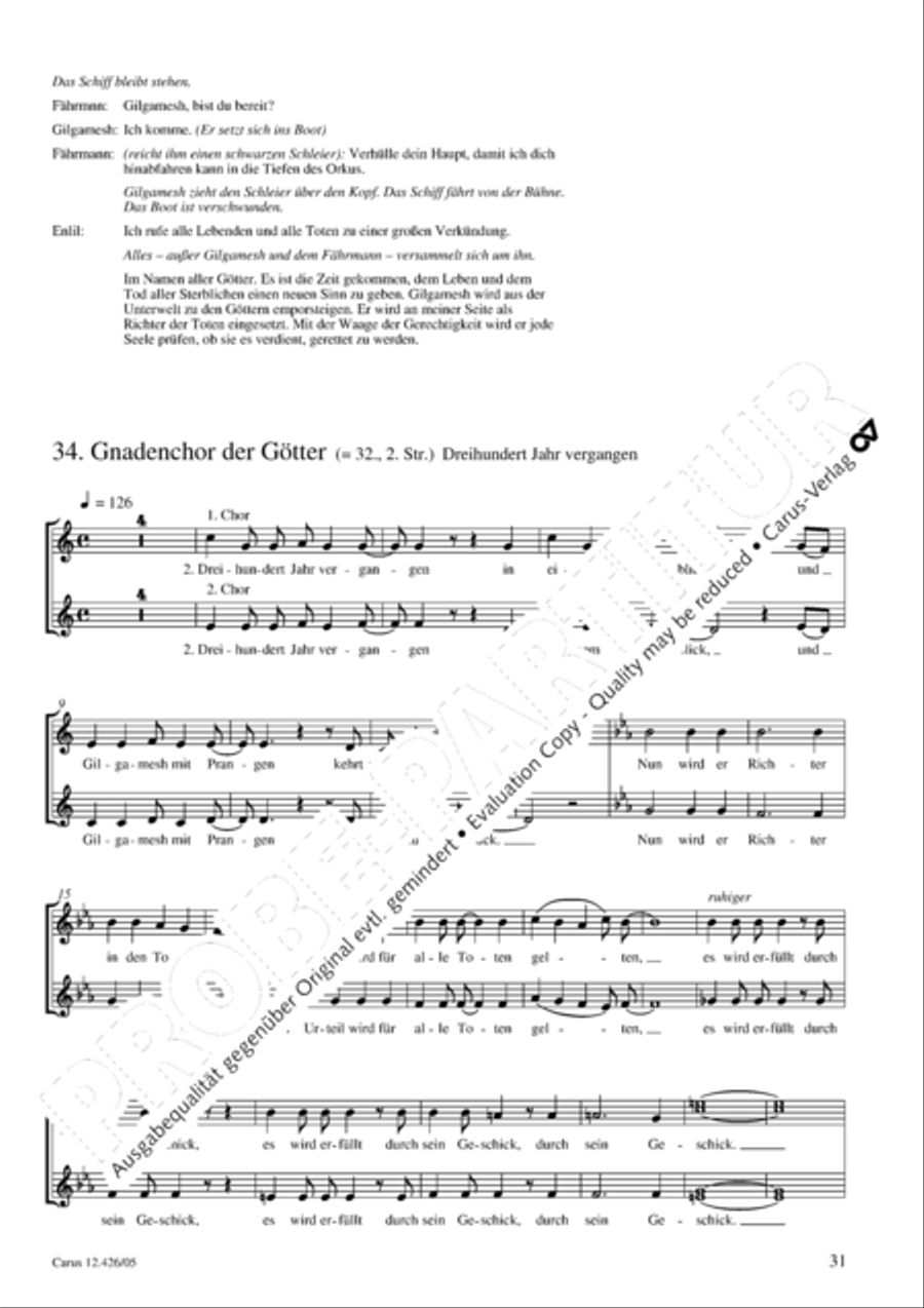 Gilgamesh - Konig von Uruk 3-Part scores gallery preview page 32
