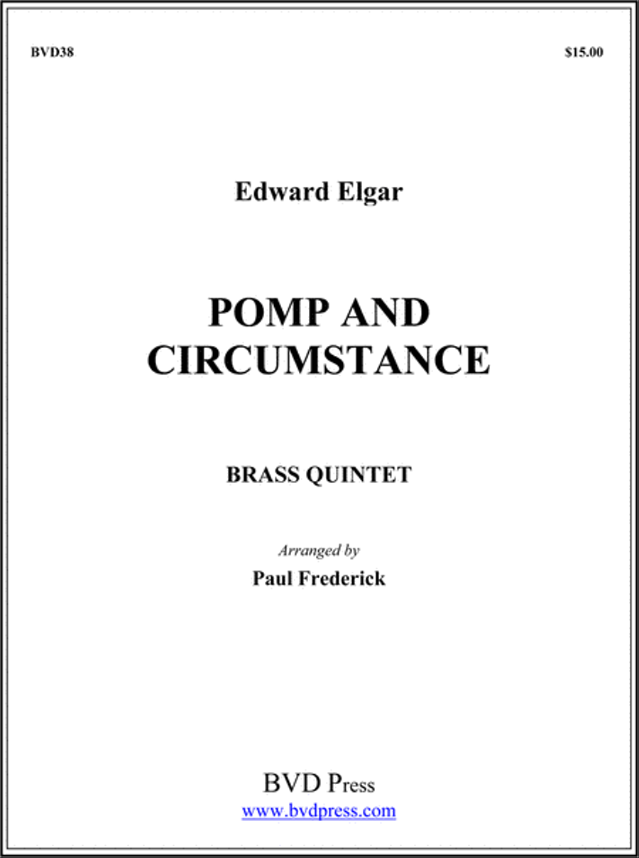 Pomp and Circumstance Brass Quintet scores gallery preview page 1