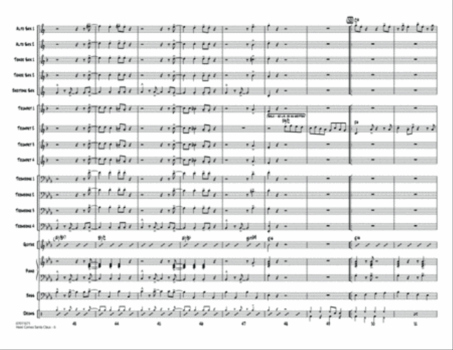 Here Comes Santa Claus (Right Down Santa Claus Lane) - Full Score Score scores gallery preview page 6