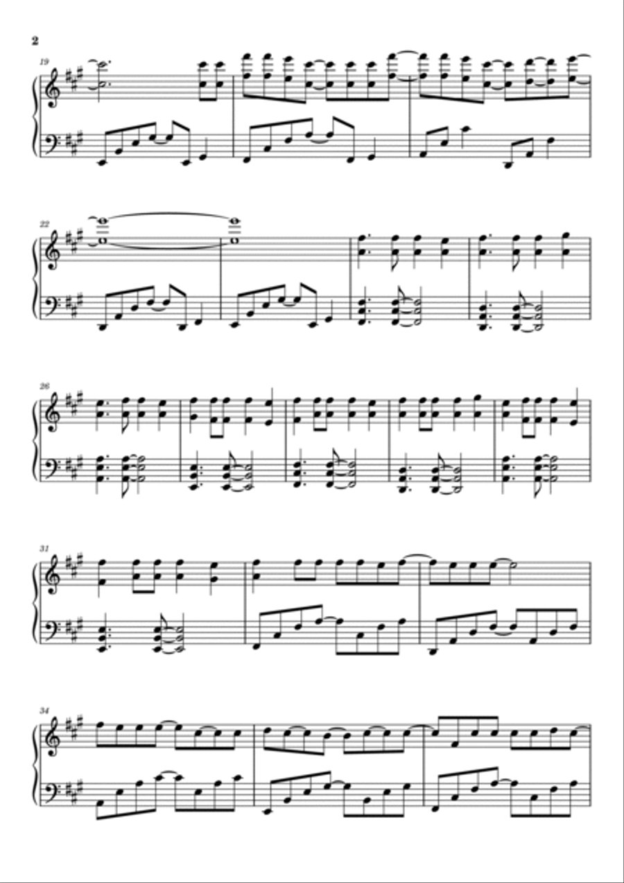 Numb Piano Solo scores gallery preview page 2