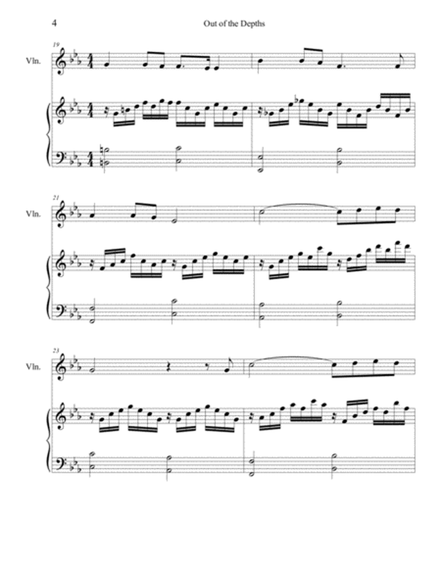 Out of the Depths (Psalm 130) SATB (+ violin) image number null