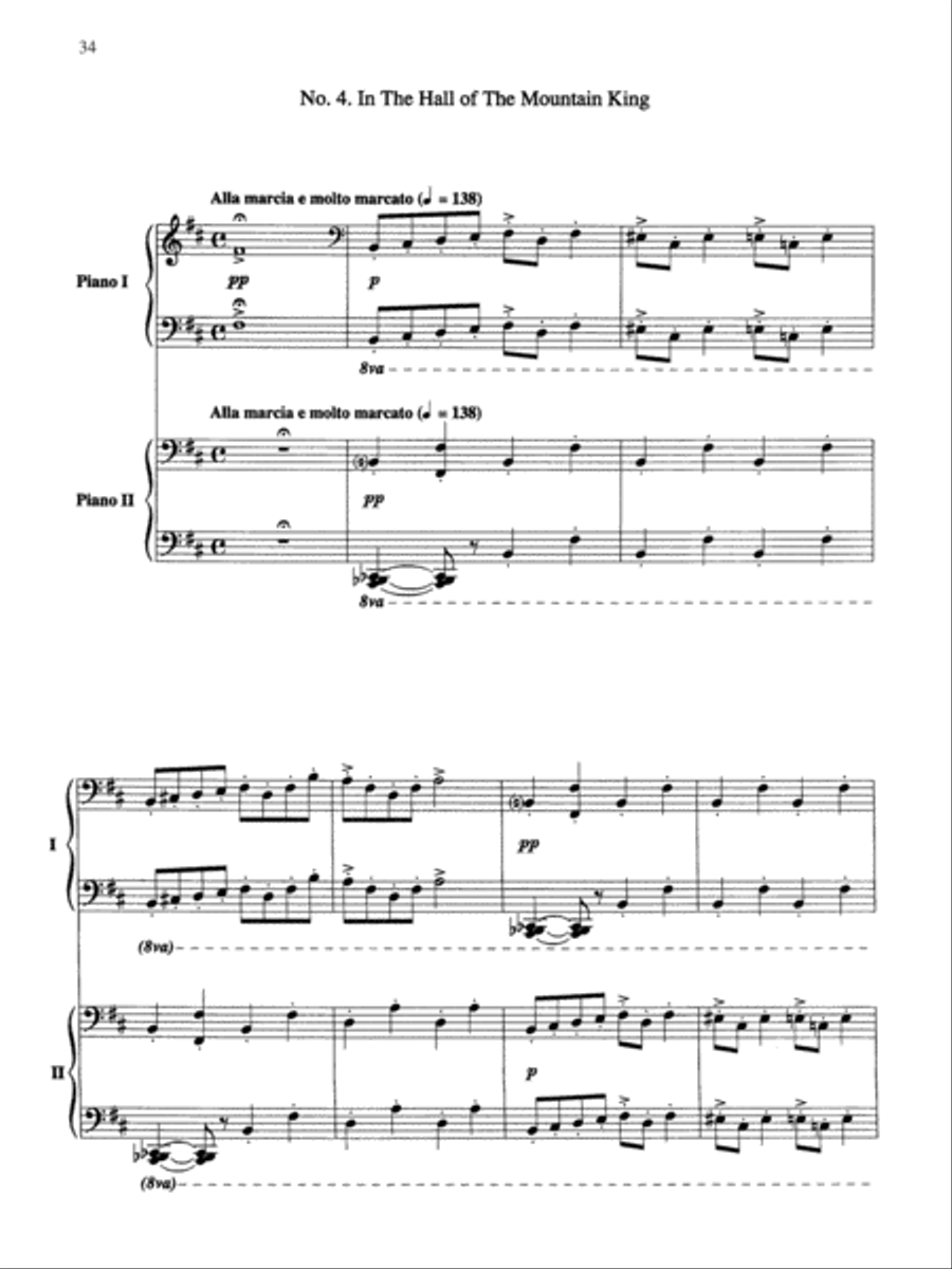 5 Classical Favorites Arranged for Two Pianos, Four Hands