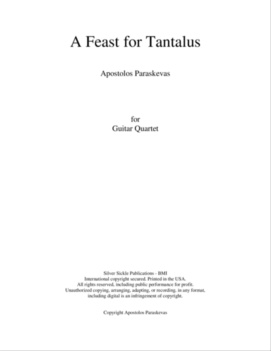 A Feast For Tantalus Small Ensemble scores gallery preview page 2