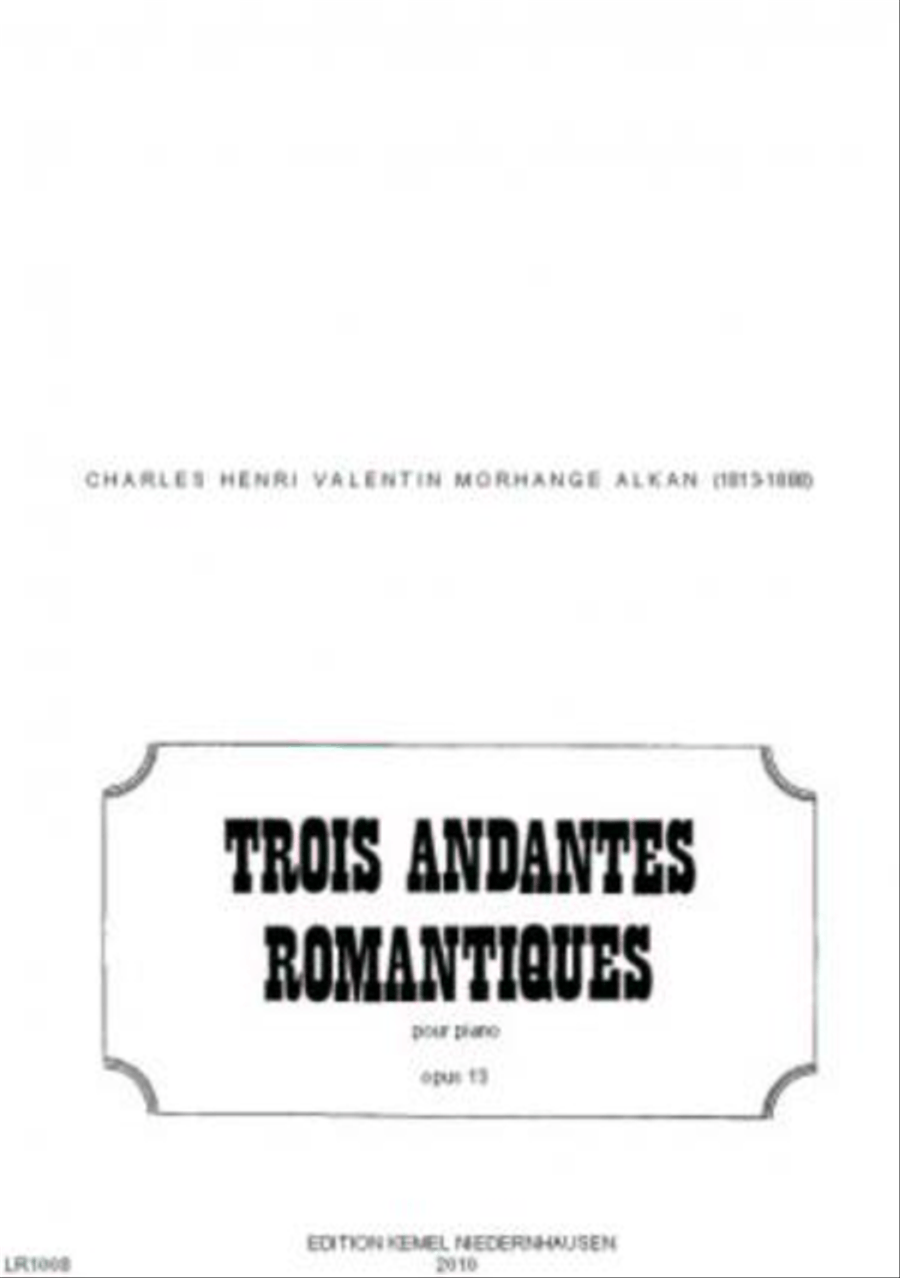 Trois andantes romantiques Piano Solo scores gallery preview page 1