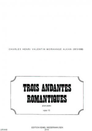 Book cover for Trois andantes romantiques