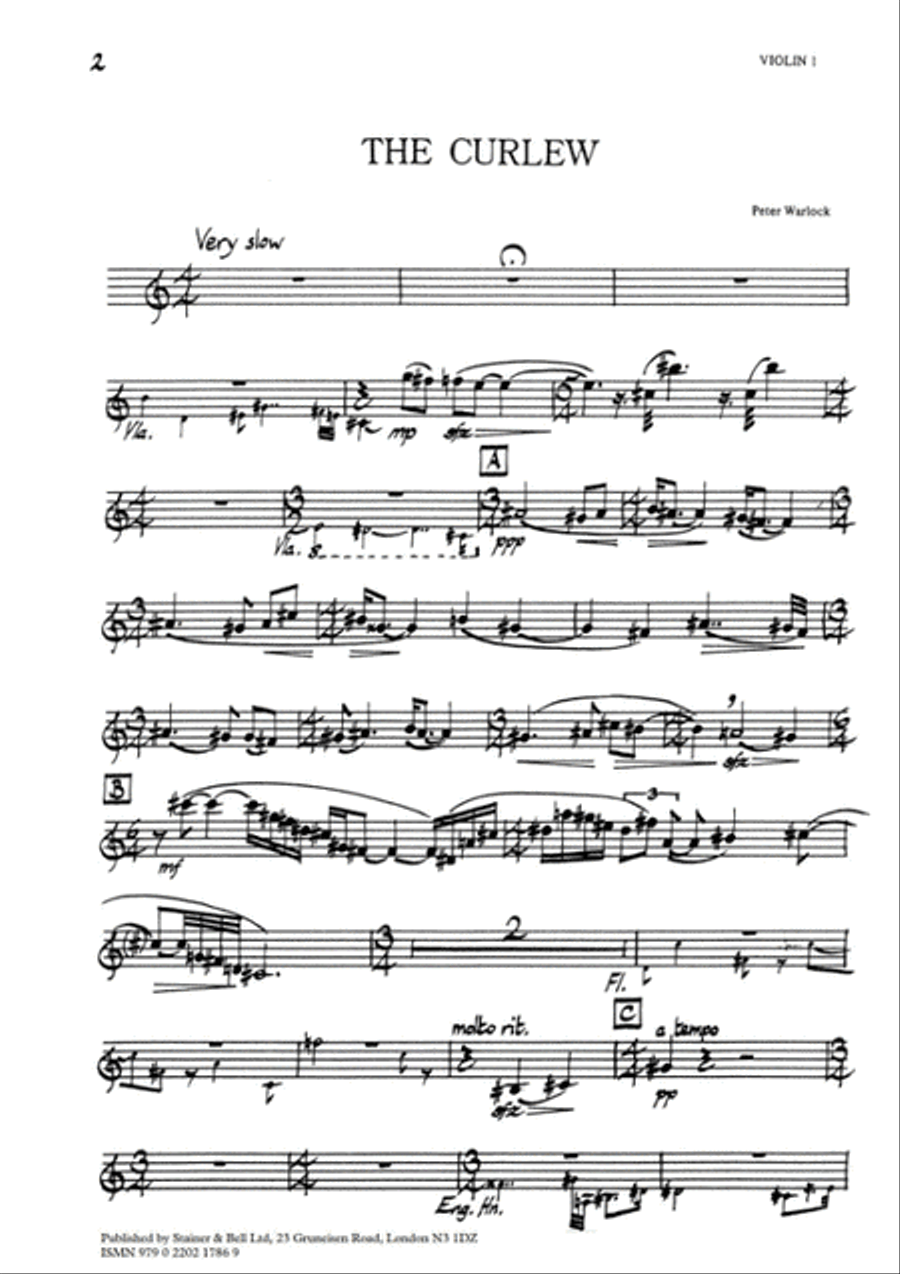 The Curlew. Parts The Curlew. Parts English Horn scores gallery preview page 2