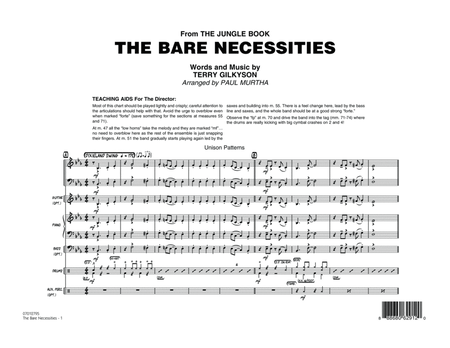 The Bare Necessities (from The Jungle Book) - Conductor Score (Full Score)