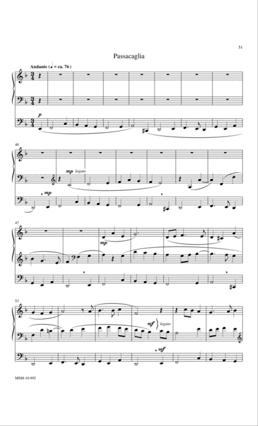Marilyn Mason Music Library, Volume 3 Organ scores gallery preview page 14