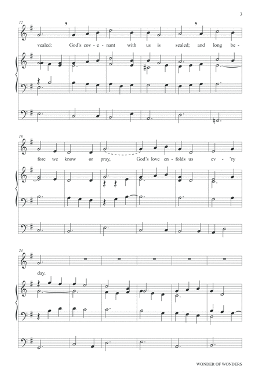 Wonder of Wonders Unison Choir scores gallery preview page 12