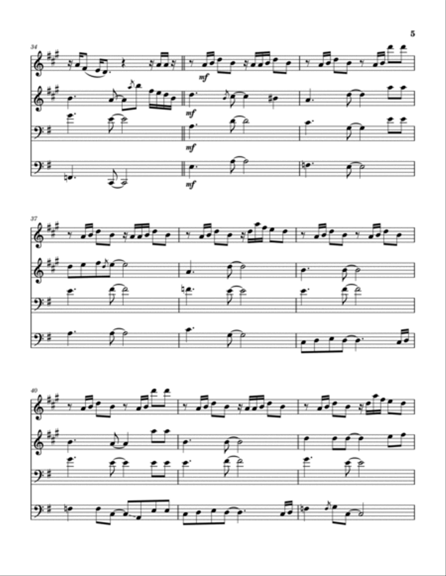 Testify Brass Quartet scores gallery preview page 6