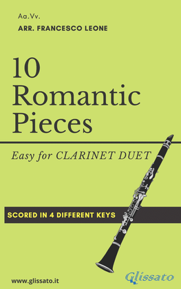 Book cover for 10 Romantic Pieces - Clarinet Duet
