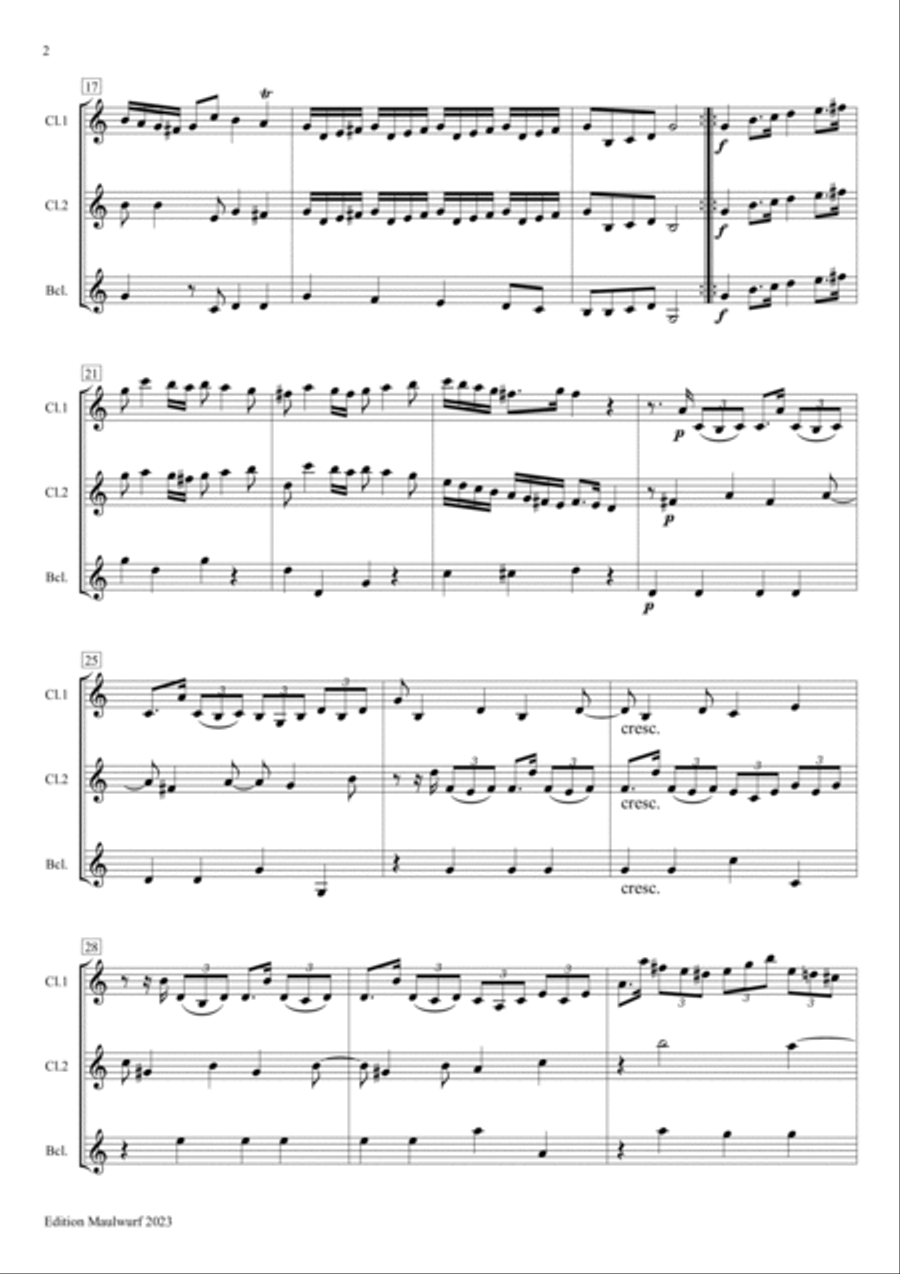 Sonata Sonata Clarinet Trio scores gallery preview page 4