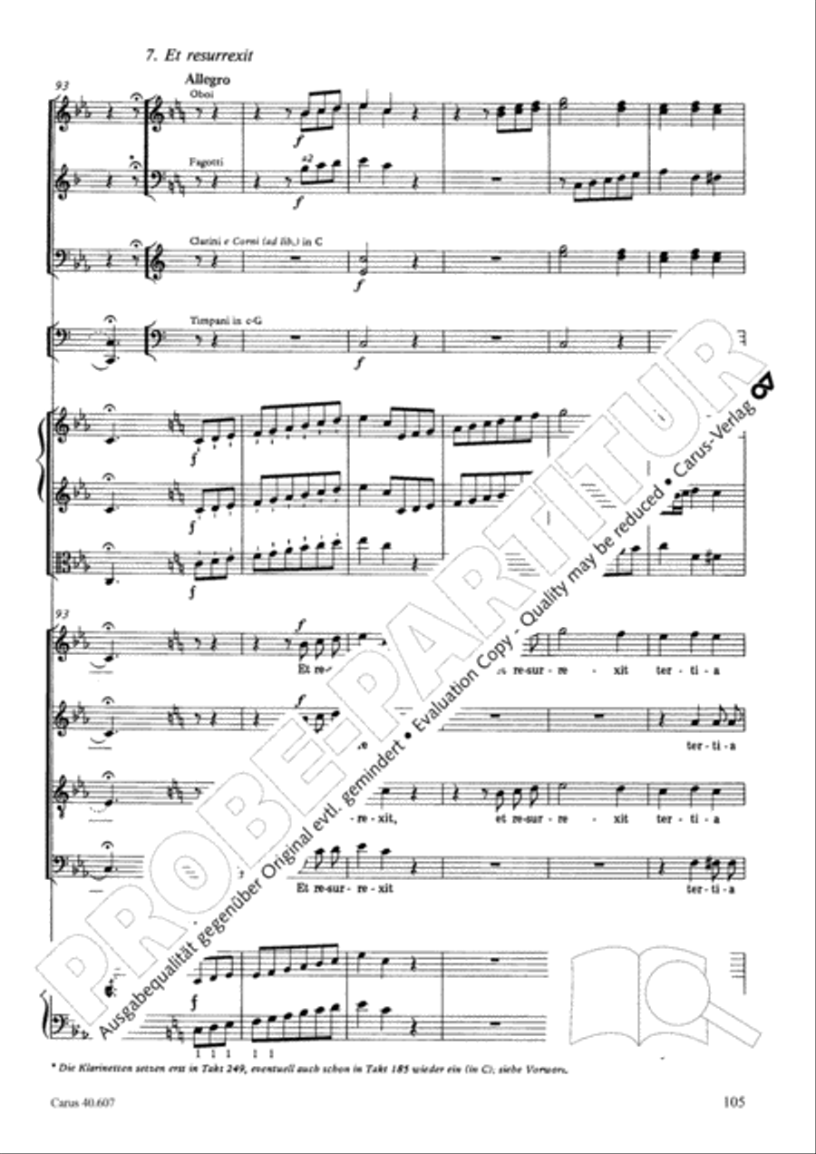Mass in time of war (Missa in tempore belli) 4-Part scores gallery preview page 115