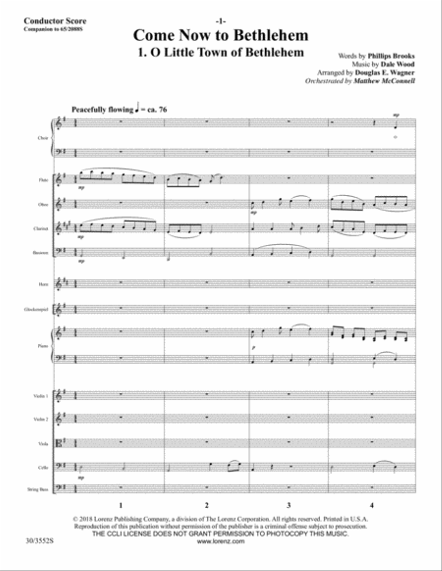 Come Now to Bethlehem - Full Score Choir scores gallery preview page 3