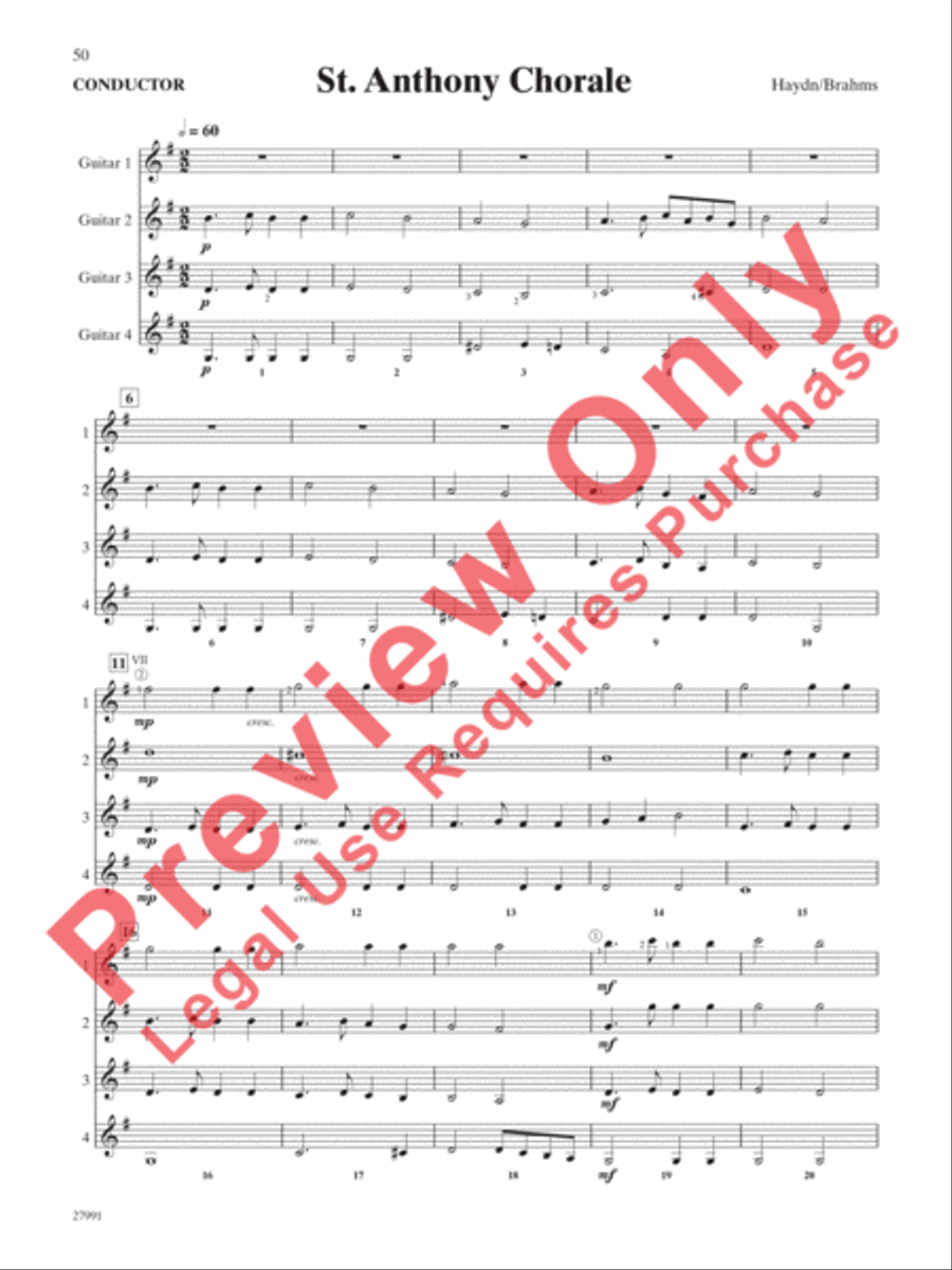 Festive Collection for Guitar Ensemble Guitar Ensemble scores gallery preview page 20