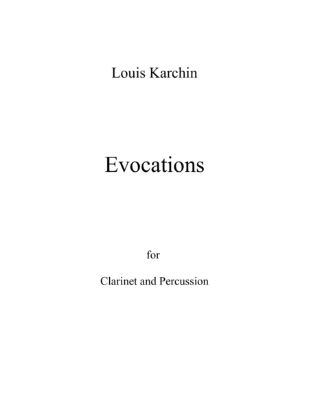 [Karchin] Evocations