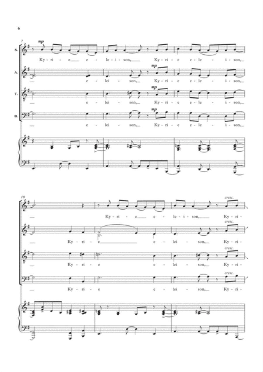 A Little Jazz Mass 4-Part scores gallery preview page 5