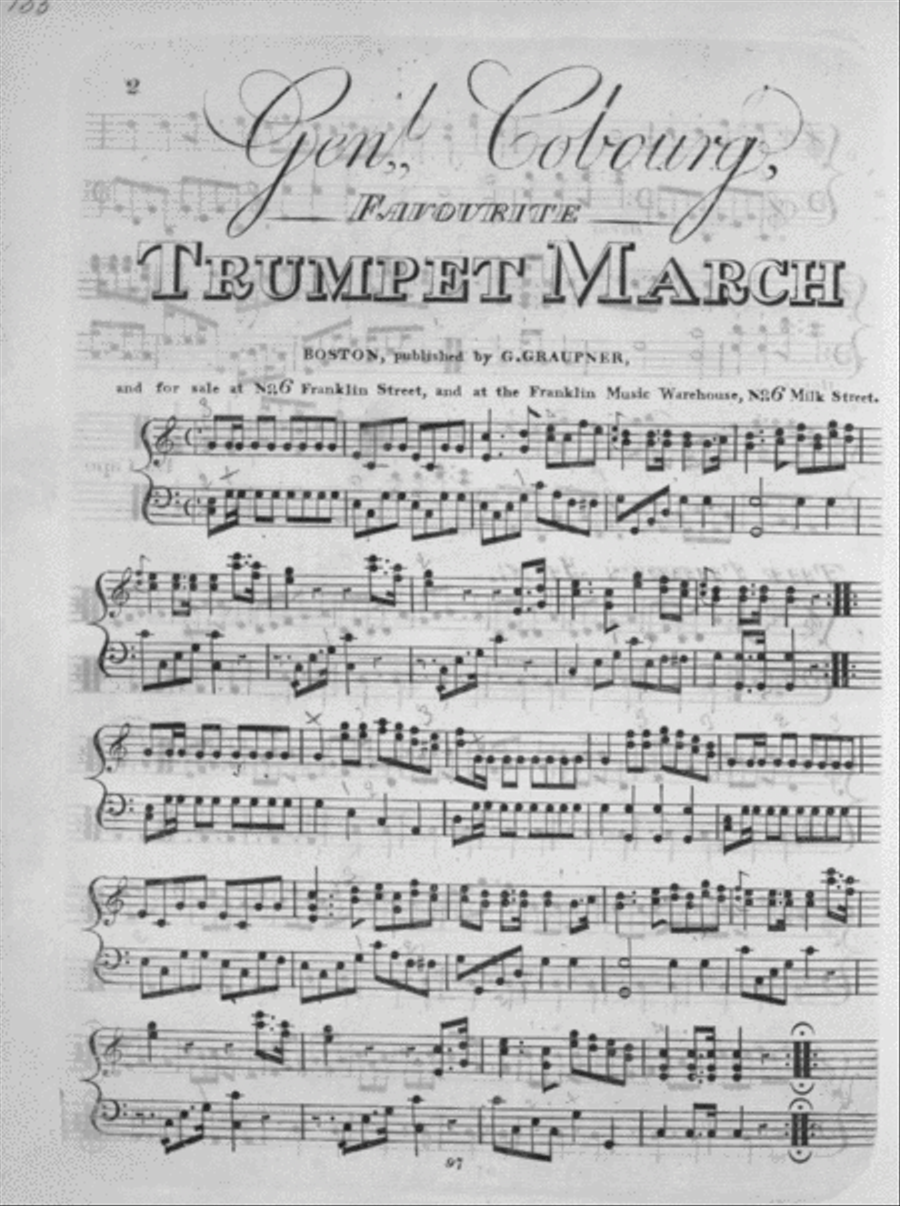 General Cobourg. Favourite Trumpet March Trumpet scores gallery preview page 1