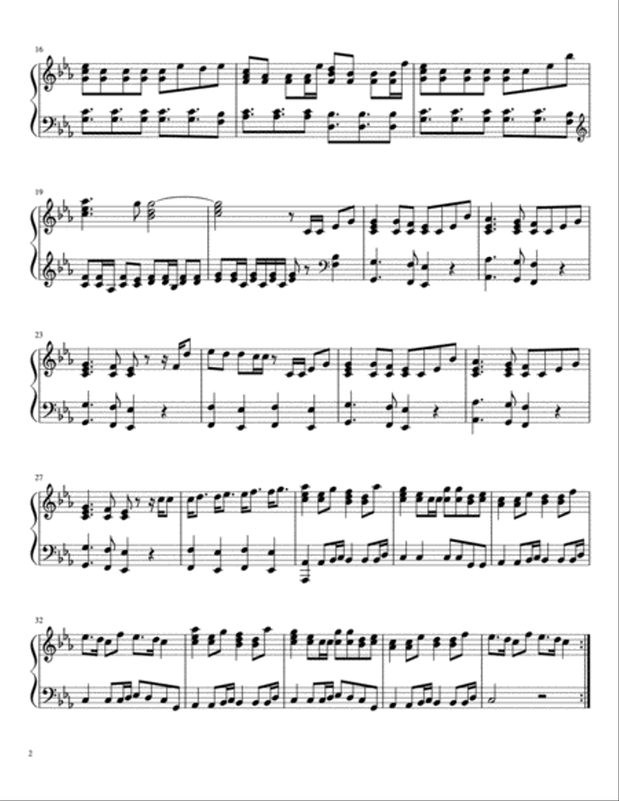 Hymn For The Weekend Piano Solo scores gallery preview page 2