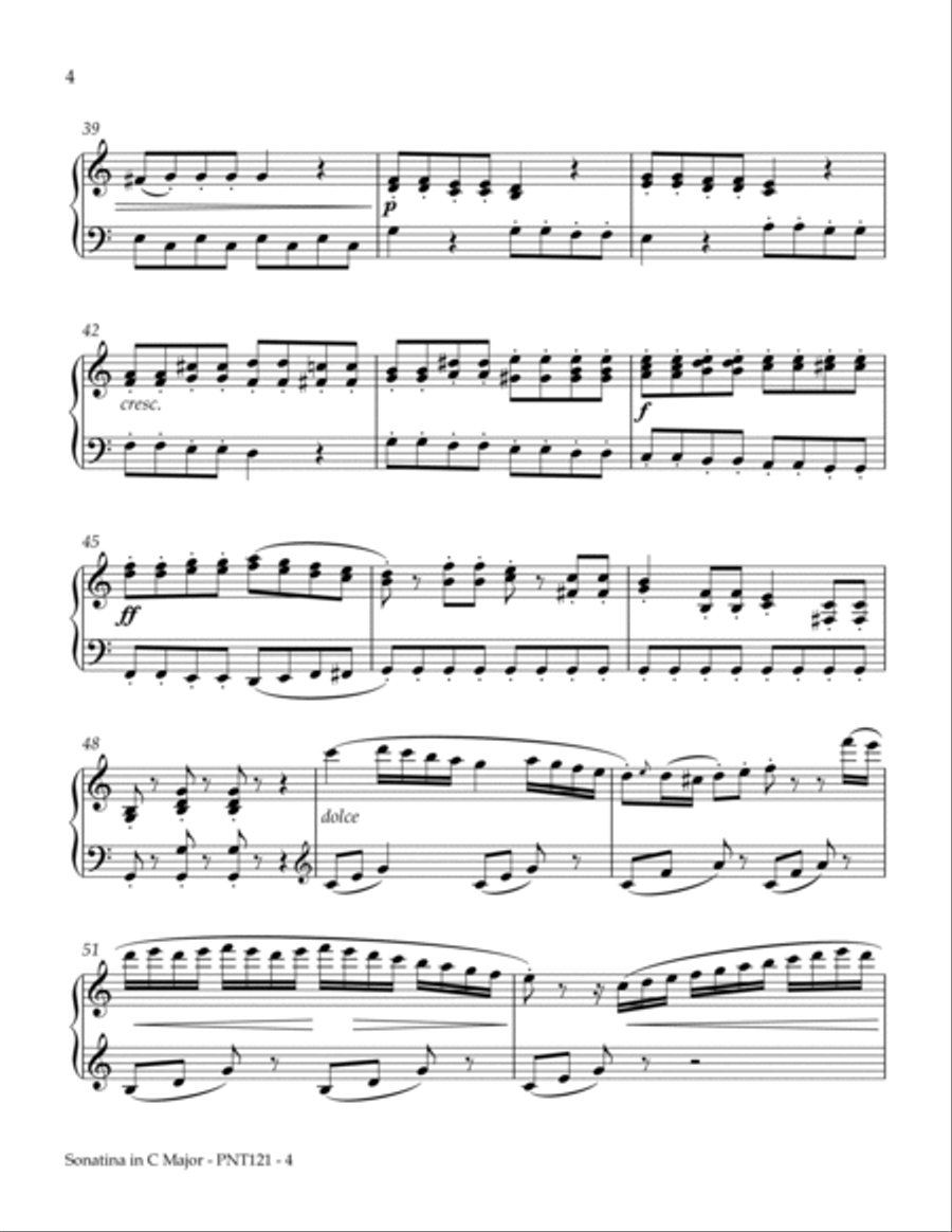 Sonatina Opus 36, Number 3 Piano Method scores gallery preview page 4