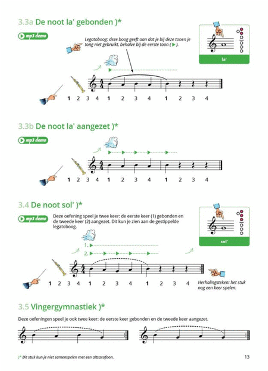 Samen Leren Samenspelen Vlaams Deel 1 Soprano Saxophone scores gallery preview page 6